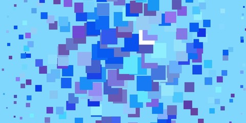 Light Pink, Blue vector texture in rectangular style. New abstract illustration with rectangular shapes. Pattern for commercials, ads.