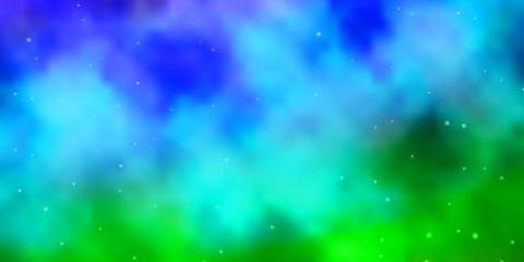 Fototapeta premium Light Multicolor vector template with neon stars. Colorful illustration with abstract gradient stars. Theme for cell phones.