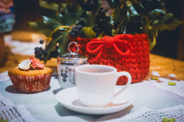 Handmade crocheting crafts. Wool Handmade Decoration.