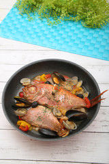 金目鯛のアクアパッツァ