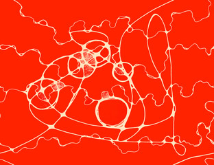 Romantic Dimension seamless abstract pattern