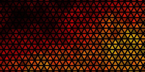 Light Orange vector backdrop with lines, triangles.