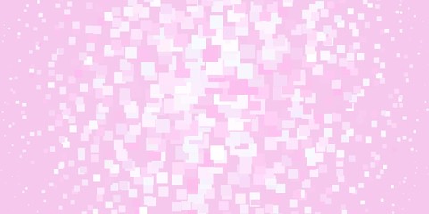 Fototapeta premium Light Pink vector template in rectangles. Colorful illustration with gradient rectangles and squares. Design for your business promotion.