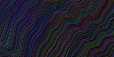 Dark BLUE vector template with bent lines.