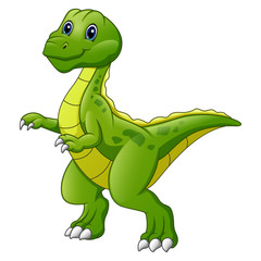 Cute Dinosaur cartoon isolated on white background