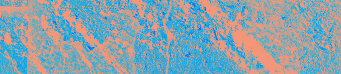 abstract coral and blue color texture background with copy space for design