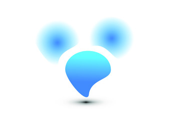 transparent label icon on white background