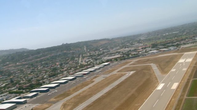 POV Helicopter Landing at Torrance Airport