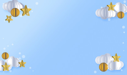 かわいいポップなオブジェクトの背景