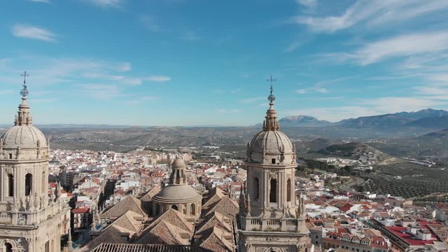 Beautiful shoots of Jaen - Spain focus on Jaen cathedral in Santa Maria Square.
Flying with a drone to show the architecture and the city, shoots are done by day and night on Christmas period.