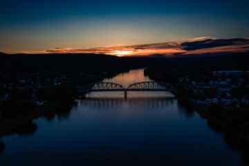 Obraz premium Port Jervis Sunset