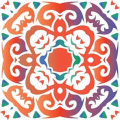 Antique ornate tiles talavera mexico.