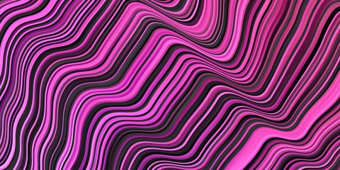 Dark Purple, Pink vector background with curves. Abstract illustration with gradient bows. Pattern for websites, landing pages.