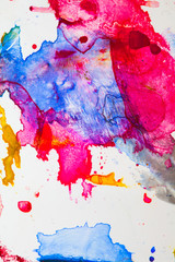 Colorful abstract texture of watercolor effect