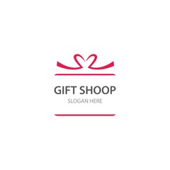 Gift Box, gift shop logo icon Vector