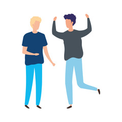 young men avatar character icons