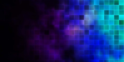Dark Pink, Blue vector template with rectangles.
