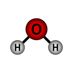 Water molecule icon.