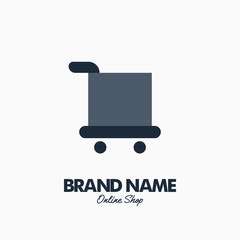 Fototapeta premium Shopping Cart. Vector logo design. Business concept icon.