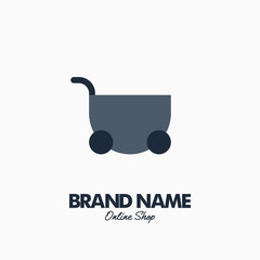 Shopping Cart. Vector logo design. Business concept icon.