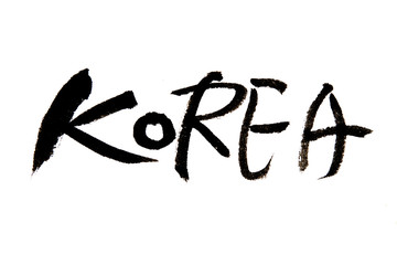 Handwritten Calligraphy ,korea  