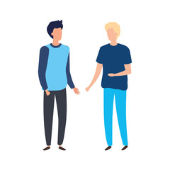 young men avatar character icons
