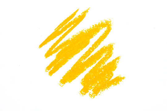 Hand Drawn Abstract colored pastel on white background