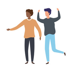 young men avatar character icons