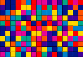 Abstract . Colorful geometric square background. light and shadow .Vector.