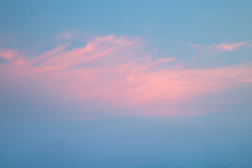 Sky and clouds at dusk