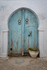 Beautiful old door in Kairouan, Tunisia