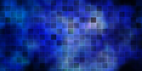 Dark Pink, Blue vector background with rectangles.