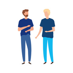 young men avatar character icons