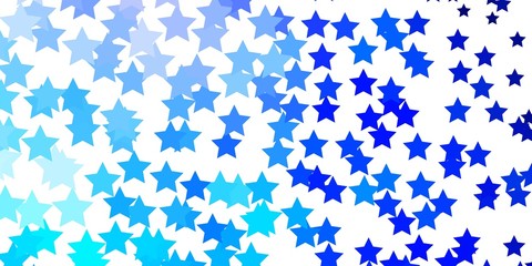 Light Pink, Blue vector texture with beautiful stars. Colorful illustration in abstract style with gradient stars. Best design for your ad, poster, banner.