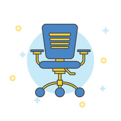Office Chair vector icon design.