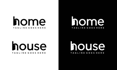 Home for logo design vector editable