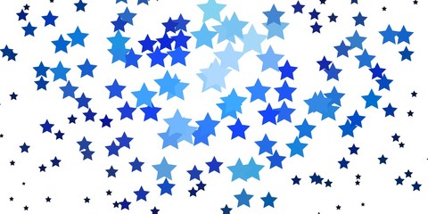 Dark Purple vector pattern with abstract stars. Colorful illustration in abstract style with gradient stars. Best design for your ad, poster, banner.