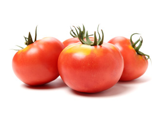 fresh tomato isolated on white background