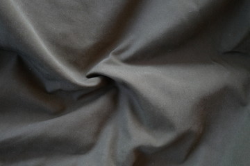 black silk background, texture of dirty cotton cloth