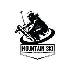 Winter Sport Design - Inspiration Of The Skier's Logo