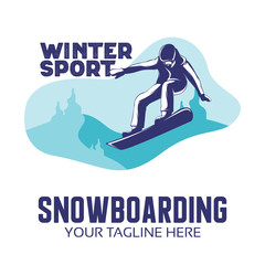 Winter Sport Design - Inspiration Of The Snowboarding Logo