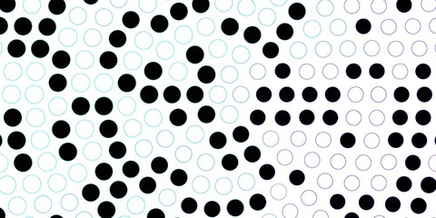 Dark Pink, Blue vector background with bubbles. Abstract colorful disks on simple gradient background. Pattern for websites.