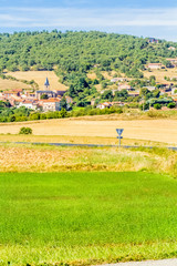 Fototapeta na wymiar village rural de Rebourguil, Aveyron, France 