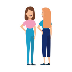 beautiful women avatar character icon