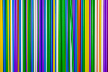 Colorful plastic tubules background.