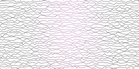Dark Pink vector pattern with lines. Colorful abstract illustration with gradient curves. Pattern for commercials, ads.