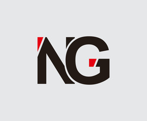 Creative N, G and NG Technology Letter Logo
