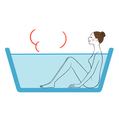 入浴　女性