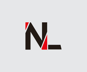 Creative N, L and NL Technology Letter Logo