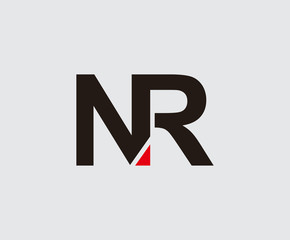 Creative N, R and NR Technology Letter Logo